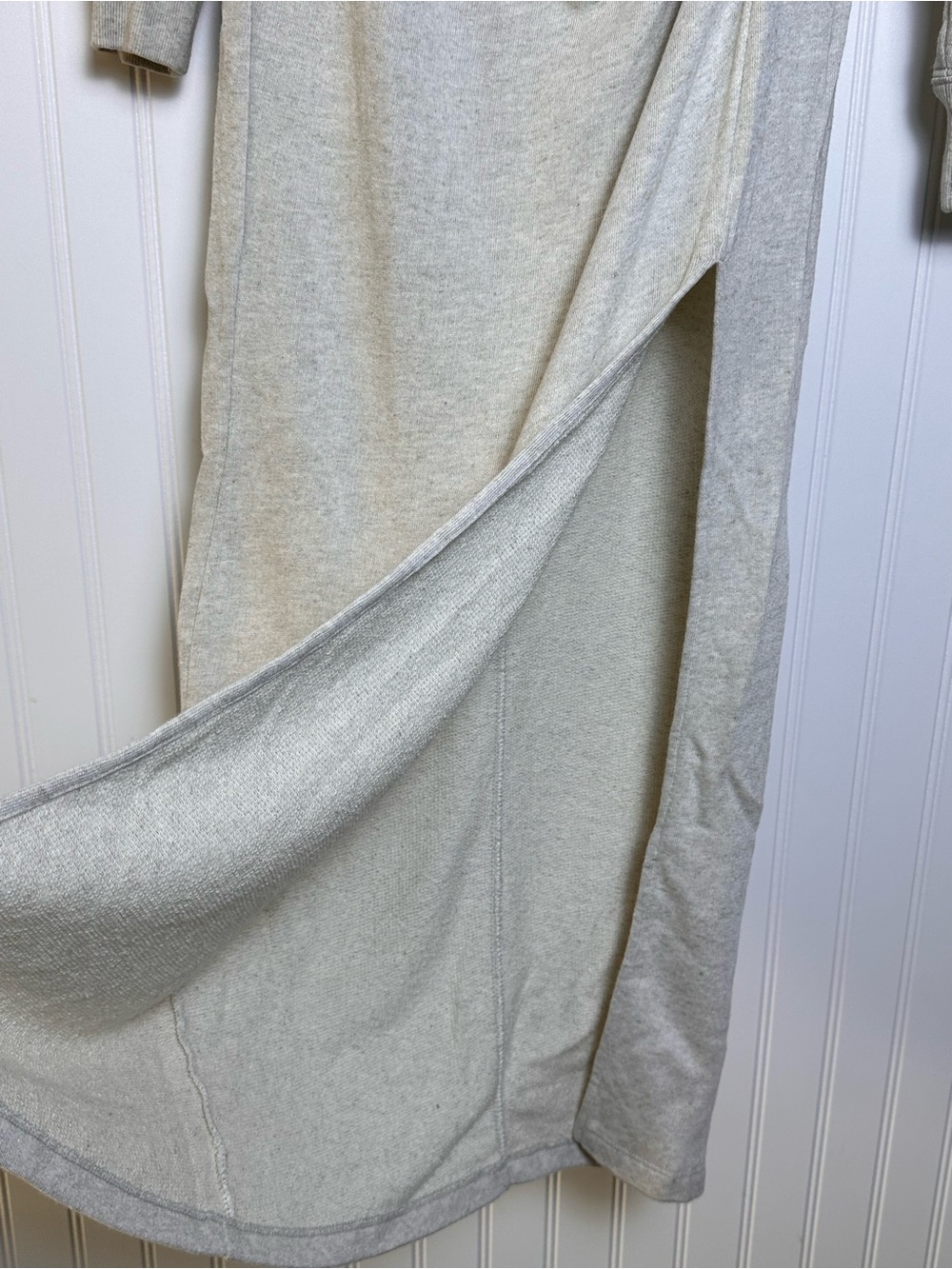 Isabel Marant Etoile Beige Mafalda Midi Dress  size 34 Crew Neck Long Sleeves - Picture 7 of 16